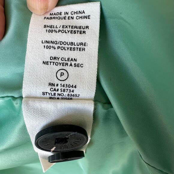 NWT Avec Les Filles Sea Breeze Mint Peacoat XS Scandi Girl Pastel Preppy Soft - Picture 10 of 11